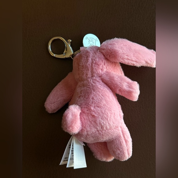 Jellycat Bashful Pink Bunny Bag Charm Retired, Rare To Find - Picture 3 of 5